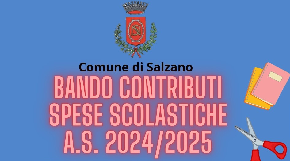 Bando contributi spese scolastiche A.S. 2024/2025