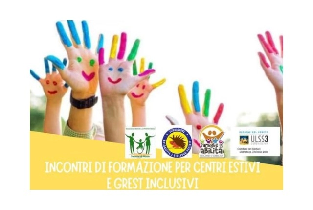 Incontri di formazione per centri estivi e grest inclusivi